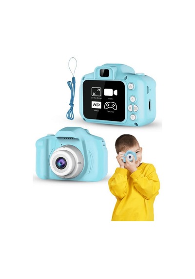 Mini Kamera Mavi Hd Video Ve Fotoğraf Çekimli Uczzzçocukkamerasımavi-11