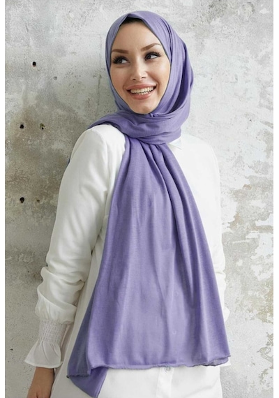 Penye Şal Tesettür Giyim, %100 Pamuk, Hafif, Rahat, Şık, Yüksek Kalite, Shawl, Scarf, Hijab, Shawl Mor