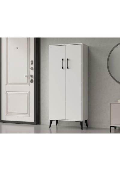 Flano Beyaz Çok Amaçlı Dolap İki Kapaklı Dört Raflı Mutfak,banyo,hol,balkon,ofis,ayakkabılık Beyaz Flano Beyaz Çok Amaçlı Dolap İki Kapaklı Dört Raflı Mutfak,banyo,hol,balkon,ofis,ayakkabılık Beyaz