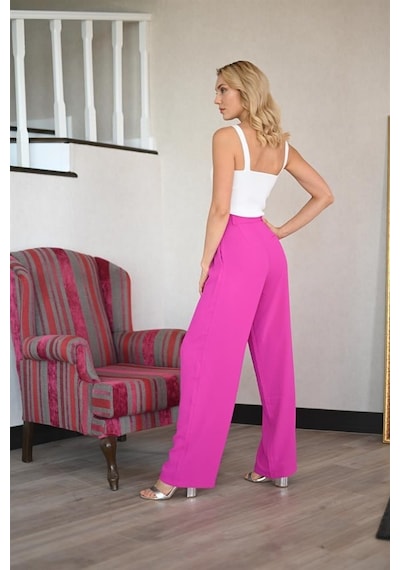 Lemajh Pembe Palazzo Pantalon-pembe Pembe