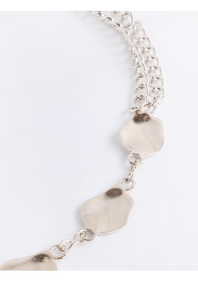 Jimmy Key Jimmy Key Gümüş Rengi Detaylı Zincir Kemer 6sw417617161
