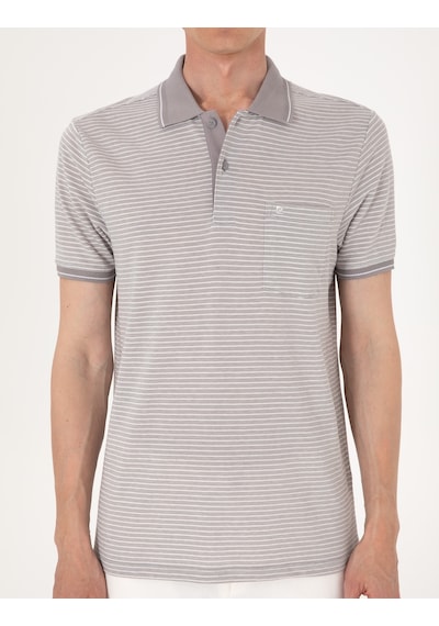 Pierre Cardin Erkek Gri Tişört 50307848-vr024 Gri