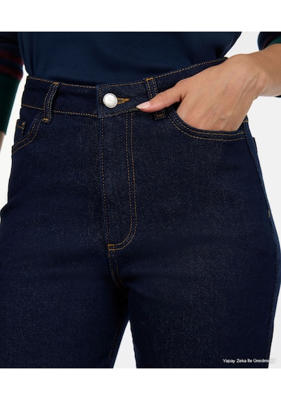Yargıcı Mom Yüksek Bel Pantolon 26kkpn3057v 516 Lacivert