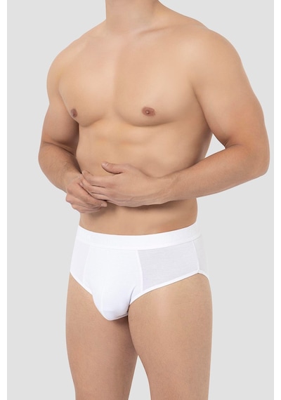 Arma Yıldız Erkek Bambu Slip Külot Düz Beyaz 3'lü Paket Beyaz