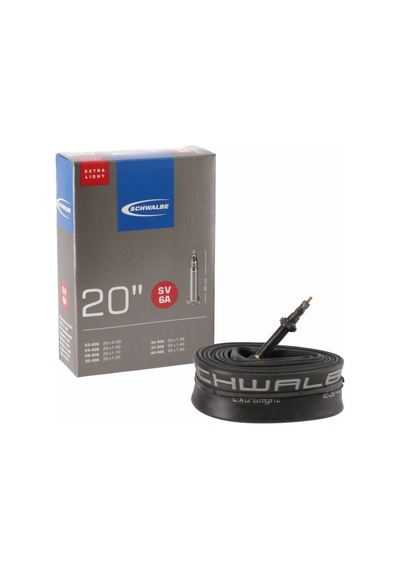 Schwalbe 20x1.0/1.50 Sv6a Extra Lıght İğne Sibop İç Lastik 40mm 10414393 Siyah