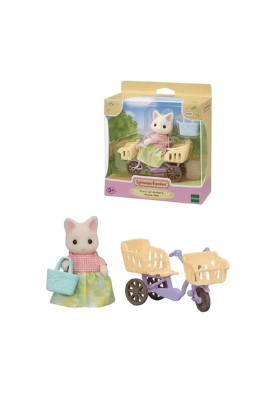 Adore Oyuncak Sylvanian Families Çiçekli Kedi Anne Ve Bisiklet Ese5680