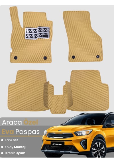 Kia Stonic 2017-2025 Uyumlu Eva Paspas Tam Set Birebir Uyum,araca Özel Tasarım,kolay Montaj