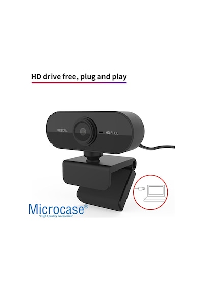 1080p 360 Dönerli Mandal Kıskaçlı Full Hd Webcam Kamera Zr811 - Al5148