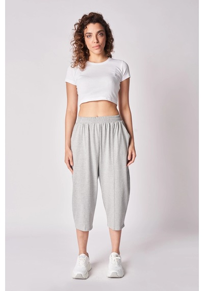 Defys Kadın Beli Lastikli Regular Fit Dikiş Detaylı Şalvar Pantolon Gri Melanj - 625082534 Gri Melanj Defys Kadın Beli Lastikli Regular Fit Dikiş Detaylı Şalvar Pantolon Gri Melanj - 625082534 Gri Melanj