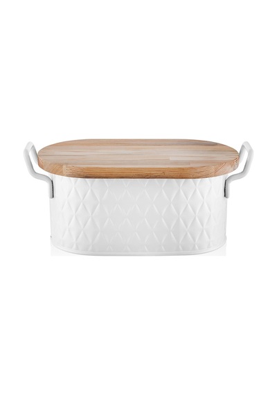 The Mia Prizma Ekmek Saklama Kabı Beyaz 40x22x18 Cm Pzm0003 Beyaz