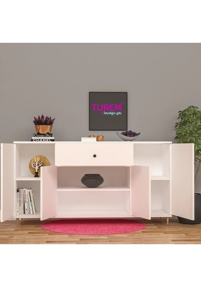 Wooden Konsol Suntalam Antrasit