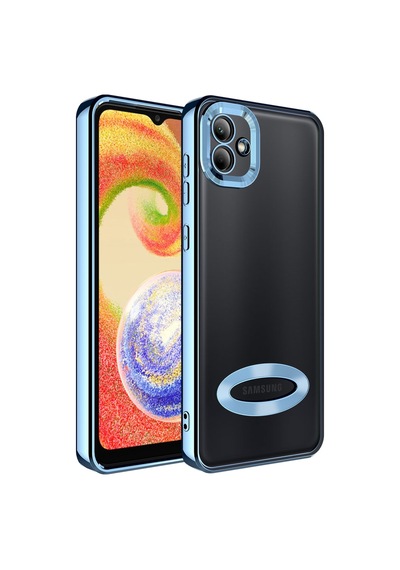 Galaxy A04 Kılıf Kamera Korumalı Logo Gösteren Zore Omega Kılıf