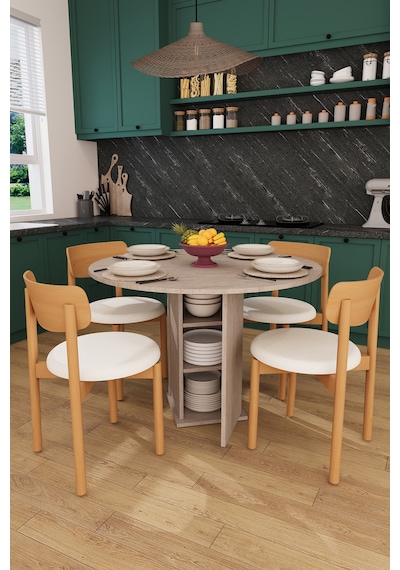 Modern Dolaplı 4 Kişilik Mutfak Yemek Masası Ve Sandalye %100 Mdf Mutfak Yemek Odası Masası Takımı Ymt04 Sidon Modern Dolaplı 4 Kişilik Mutfak Yemek Masası Ve Sandalye %100 Mdf Mutfak Yemek Odası Masası Takımı Ymt04 Sidon