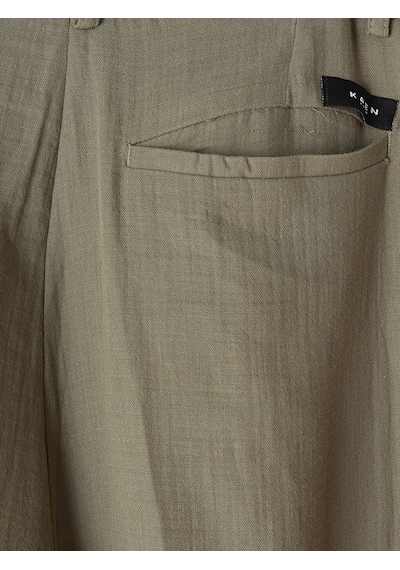 Lc Waikiki Lc Waıkıkı Haki Loose Fit Keten Görünümlü Erkek Şort