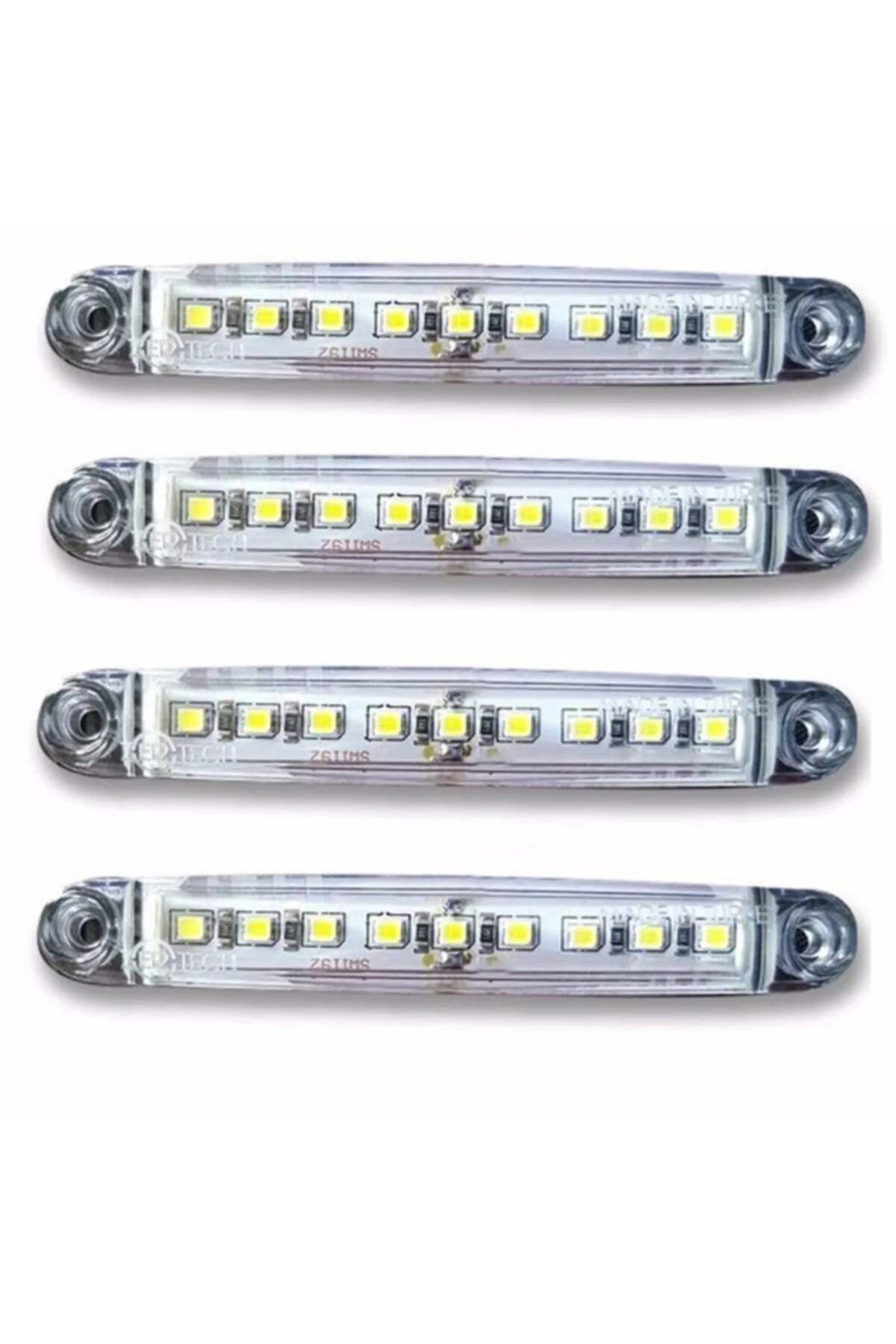 12 Volt 9 Ledli İnce Dizayn Parmak Lamba - 10 Adet Beyaz