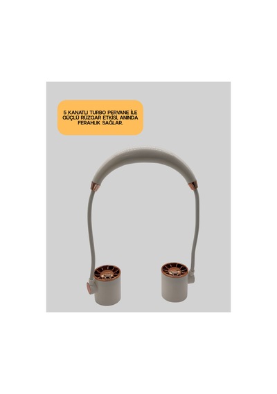 Astraltech 5 Kanatlı Sessiz Mini Fan 3 Vitesli Katlanabilir Asılabilir