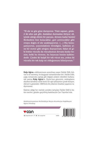 Kalp Ağrısı - Halide Edib Adıvar  - Can Yayınları