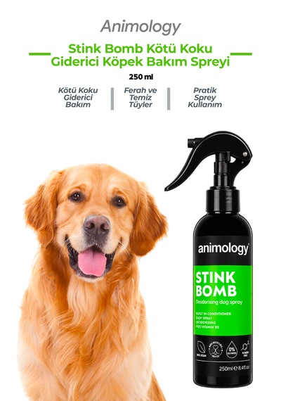 Animology Stink Bomb Kötü Koku Giderici Yetişkin Köpek Bakım Ve Tarama Spreyi 250 Ml
