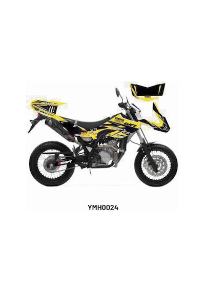 Yamaha Wr 125 X/r "dunlop Sarı" Tasarım Motosiklet Sticker Etiket