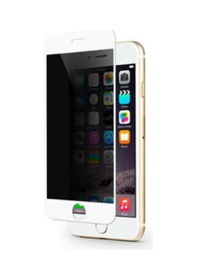 Apple Uyumlu   iPhone 7/8 Privacy Cam Ekran Koruyucu-beyaz