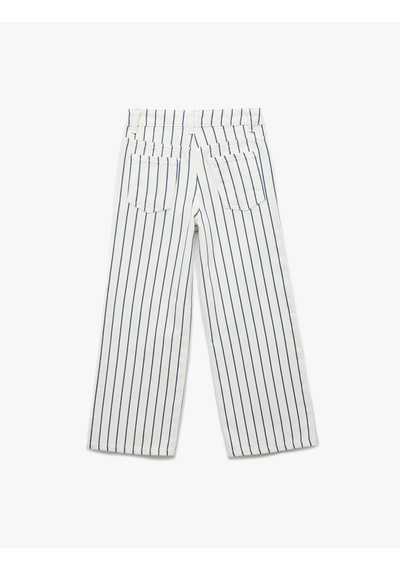 Koton Pamuklu Çizgili Geniş Paça Jean Pantolon Lacivert Çizgili 5skg40148ad 7s2 Koton Pamuklu Çizgili Geniş Paça Jean Pantolon Lacivert Çizgili 5skg40148ad 7s2