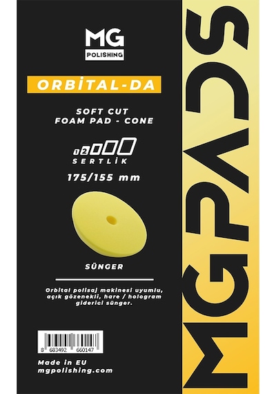 Mg Pads Orbital Hare/hologram Giderici Cila Süngeri Sarı - 175/