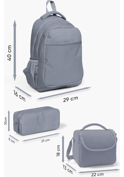 Coral High Kids Milka Dondurma Desenli 3 Lü Okul Çanta Seti Set0133254 Çok Renkli