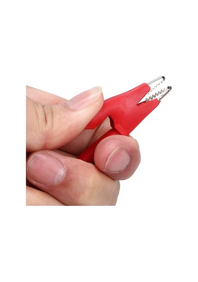 12a Krokodil Krokodil Kablo Çifti 1 Metre Yüksek Akım Probu Multimetre Güç Kaynağı Test Ölçme Kablosu Atlama Tel Araba