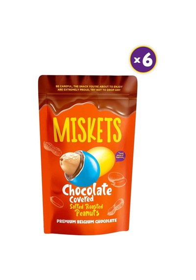 Yer Fıstıklı Sütlü Çikolata Kaplamalı Renkli Draje 120 Gr X 6 Adet