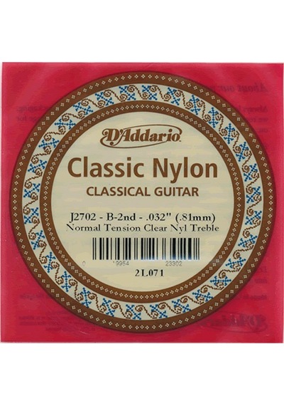 D'addario J2702 Klasik Gitar Teli Tek 2 No Si