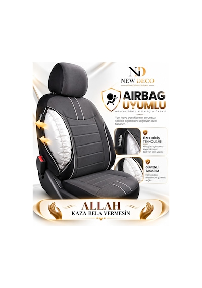 Seat Toledo Uyumlu Jakar Arabiyeli Oto Koltuk Kılıfı Airbag Uyumlu Lüks Seri Tam Set 59530778