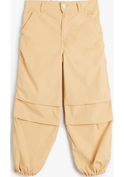 Koton Paraşüt Kot Pantolon Pamuklu Beli Lastikli Cepli - Parachute Jean Bej 4skg40027ad 4SKG40027AD052 Ekru Koton Paraşüt Kot Pantolon Pamuklu Beli Lastikli Cepli - Parachute Jean Bej 4skg40027ad 4SKG40027AD052 Ekru
