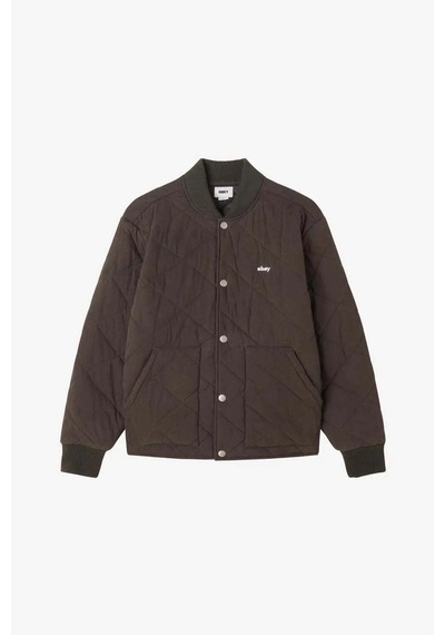 Obey Devon Jacket: Şık Ve Fonksiyonel, Tam Düğmeli Ceket Kahverengi
