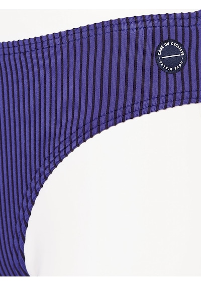 Cafe Du Cycliste Jasmın Çizgili Bustier Bikini Takımı Mor