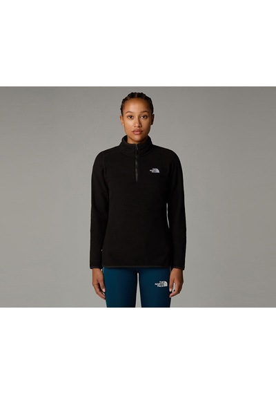The North Face W 100 Glacier 1/4 Zip Kadın Polar Sweatshirts Nf0a855m4h01 Siyah
