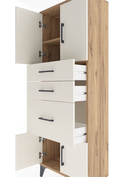 Arges Dolap 2 Raflı 3 Çekmeceli 4 Kapaklı 60x30x163 Çam-aytaşı Çam Arges Dolap 2 Raflı 3 Çekmeceli 4 Kapaklı 60x30x163 Çam-aytaşı Çam