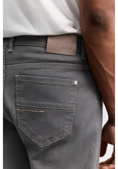 Avva Erkek Gri Eskitme Yıkamalı Pamuklu Elastan Comfort Slim Fit Jean Pantolon A62y3532