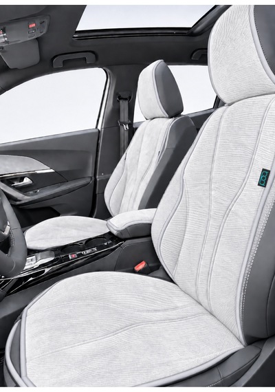 Bod Peugeot 2008 Hybrid Oto Koltuk Koruyucu Kılıf 2025-sonrası Latmos Serisi Gri