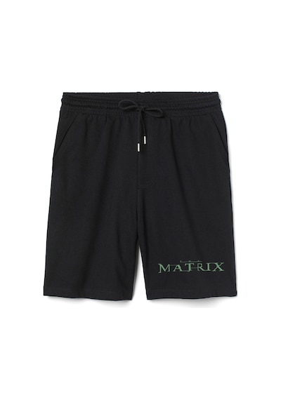 The Matrix Logo Erkek Siyah Şort 001
