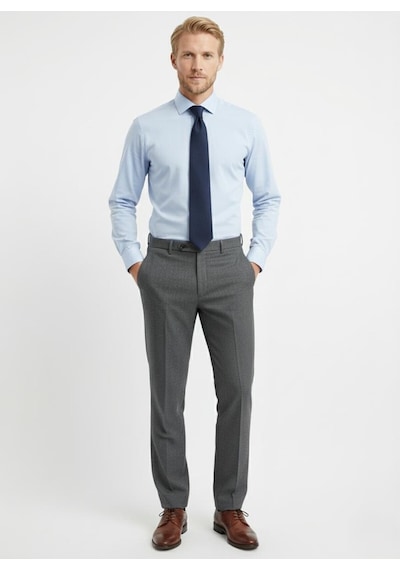 Presto Erkek Slimfit Armürlü Pantolon Siyah 3193-001 Siyah