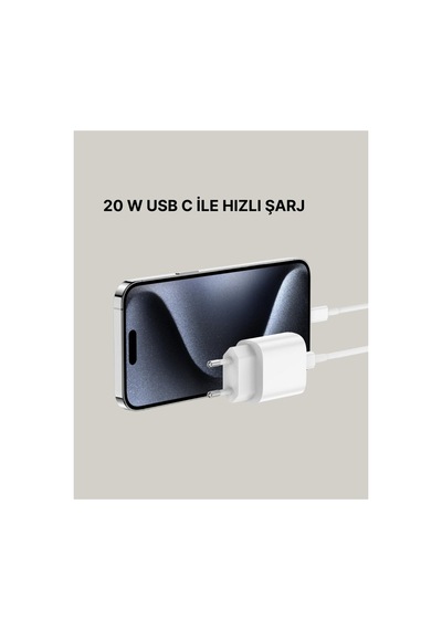 Yeni Nesil 20w Usb-c Hızlı Şarj Cihazı İos Tam Uyumlu - Hs08379130-8979 Renkli