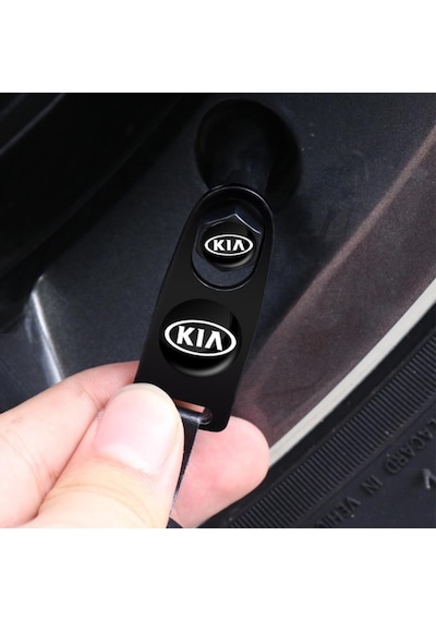 Kia Uyumlu Için Metal Sibop Kapağı Ve Anahtarlık Seti