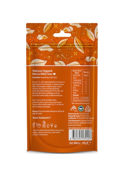 Organik Maca Tozu 100 Gr Diğer