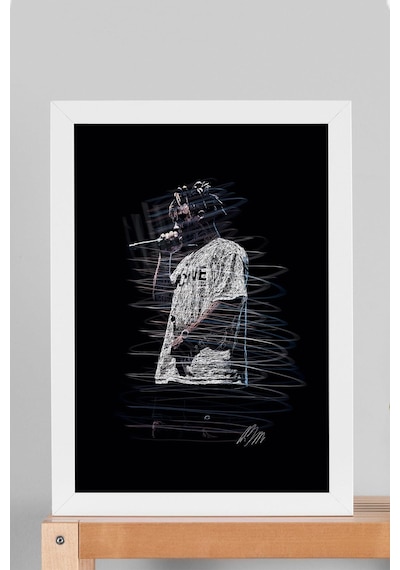 Travis Scott Çerçeveli Tablo Rap Hip Hop - Estetik Poster