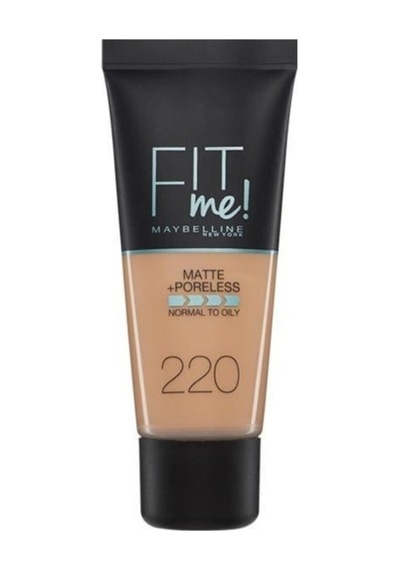 Maybelline New York  Fondöten Fit Me Matte + Poreless Foundation 220 Natural Beige 30 ml
