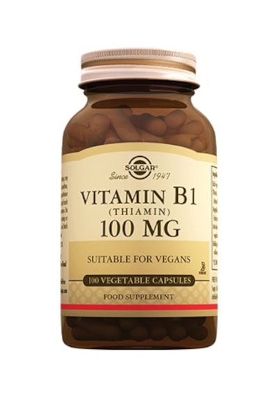 Solgar Vitamin B1 Thiamin 100 MG 100 Kapsül