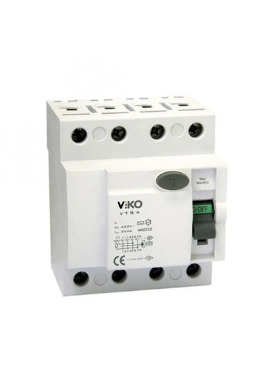 Viko 4x32 Amper 30ma Kaçak Akım Rölesi