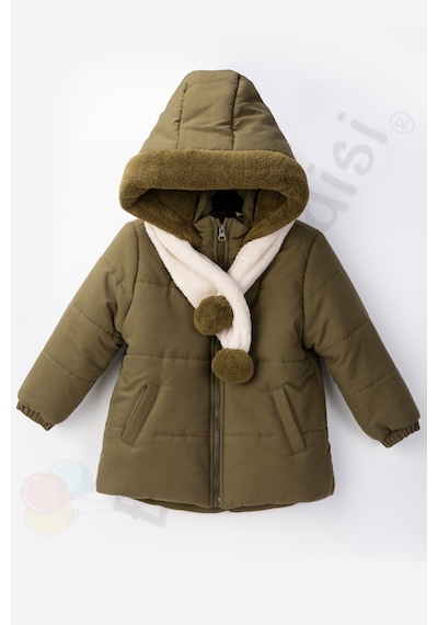 Bebek Vadisi Atkılı İçi Peluş Kürklü Cepli Kapitone Kalın Kapüşonlu Kar Kışlık Şişme Erkek Bebek Mont Çocuk Kaban Haki Bebek Vadisi Atkılı İçi Peluş Kürklü Cepli Kapitone Kalın Kapüşonlu Kar Kışlık Şişme Erkek Bebek Mont Çocuk Kaban Haki
