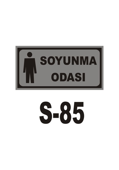 Iş Güvenliği Pvc Dekota Uyarı - Ikaz Levhası Bay Soyunma Odası