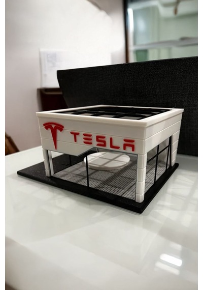 Tesla Showroom Tasarımlı Dekoratif Diorama 1:64